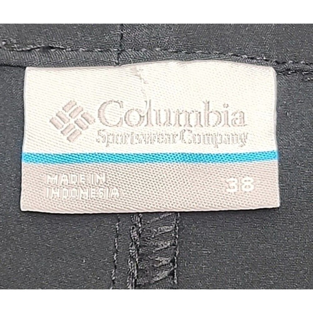 Columbia PFG Shorts Men's Size 38 Black 10" Inseam Golf Fishing Lightweight Zip - Picture 6 of 13